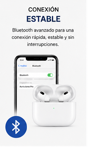 Auriculares Inalámbricos Pro – Sonido Inmersivo y Control Inteligente ( Paga al Recibir)